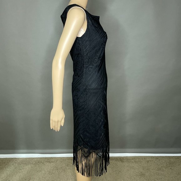 Sassy Black Dress with Lace Design Size Medium - Picture 7 of 14